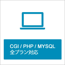 CGI / PHP / MYSQL 全プラン対応